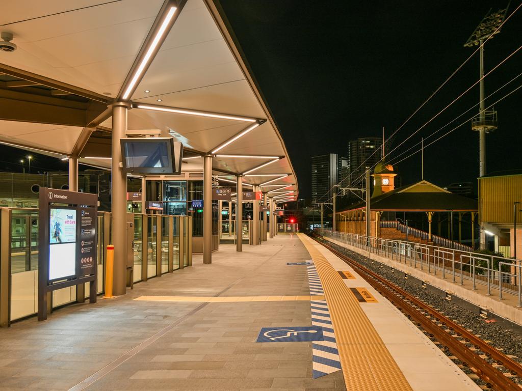 The newly completed Exhibition Station next to the RNA Showgrounds