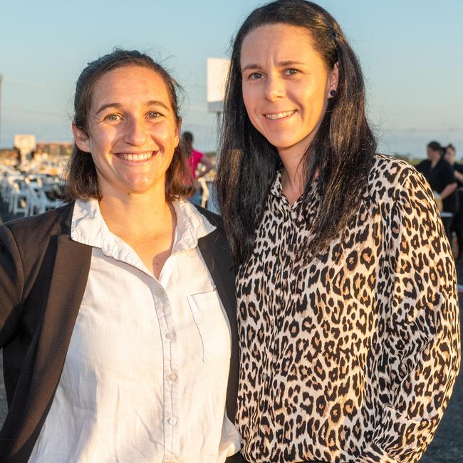 Tegan Jones and Kloe Plummer at Dinner on the Runway for Mackay Hospital Foundation, Mackay Airport Friday 8 September 2023 Picture: Michaela Harlow