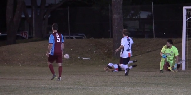 Injury to Nerang Soccer Club's Koki Miyasaka