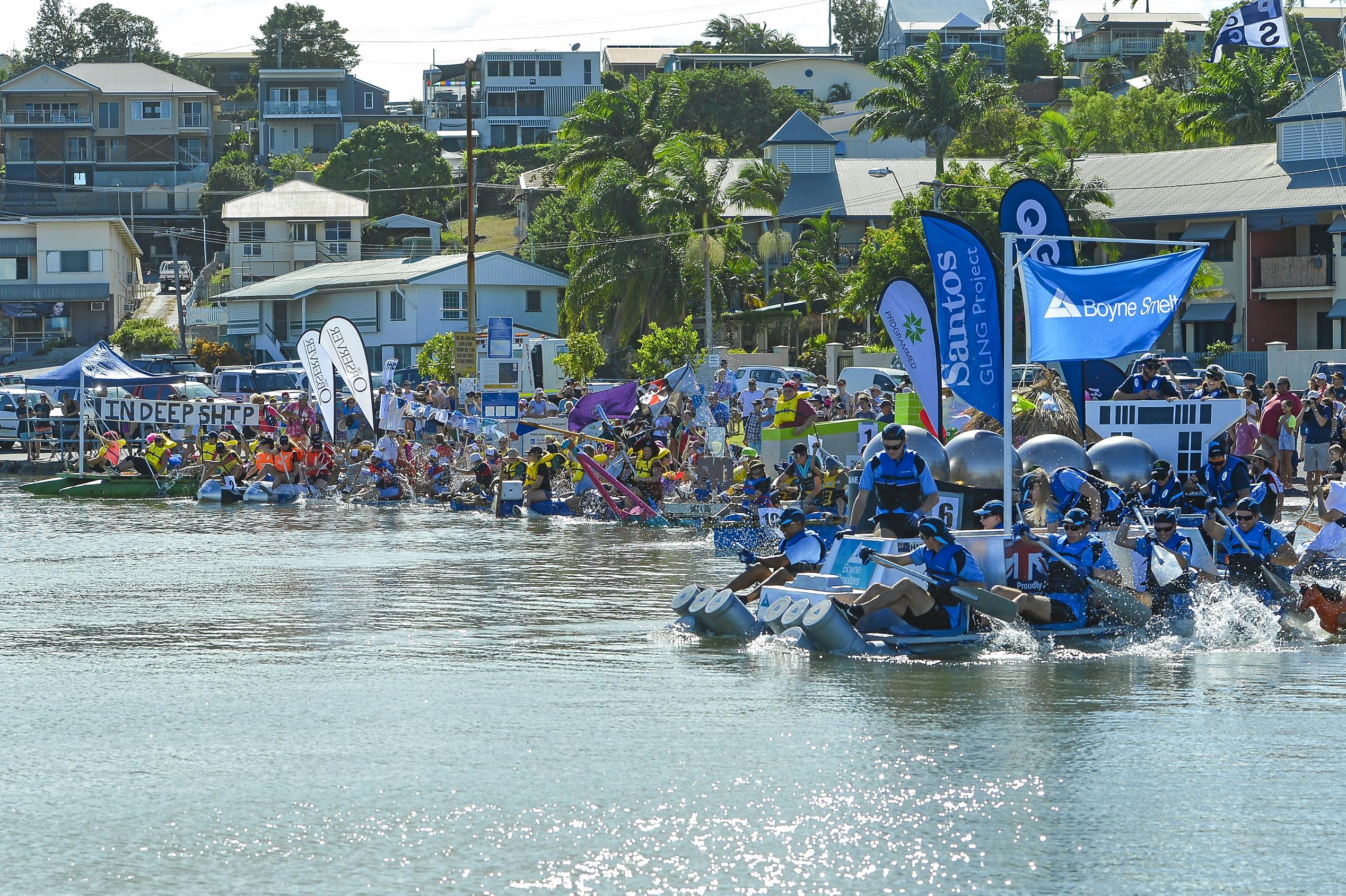 2018 Gladstone Harbour Festival Great Raft Race | The Courier Mail