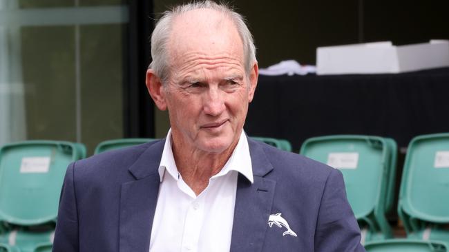 Dolphins coach Wayne Bennett. Picture: Steve Pohlner