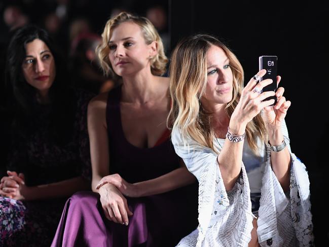 Diane Kruger and Sarah Jessica Parker attend the Prabal Gurung collection during, New York Fashion Week: The Shows at Gallery 1, Skylight Clarkson Sq on February 12, 2017 in New York City. Picture: Getty