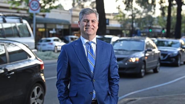 Norwood, Payneham &amp; St Peters Mayor Robert Bria said a speed limit reduction would help address safety issues confronting cyclists and pedestrians. Picture: Tom Huntley