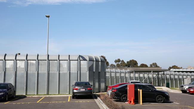 An officer was attacked by inmates at Melbourne Youth Justice Centre. Picture: George Salpigtidis