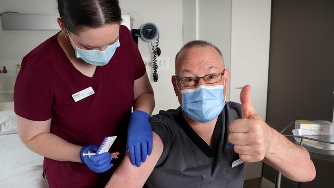 Australia’s COVID vaccine begins on Monday. Picture Rebecca Michael.