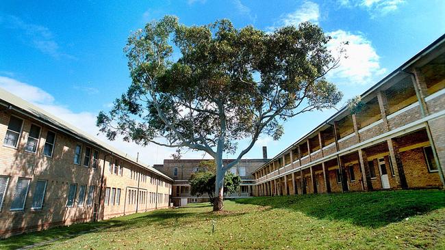 The art deco school is fitted with a parade ground, ballroom and dorm rooms. Picture: Martin Lange