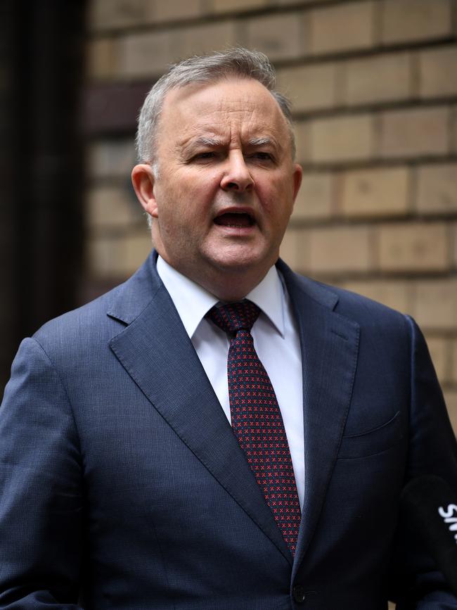 Leader of the Opposition Anthony Albanese wisely did not criticise Scott Morrison durin the bushfire disaster that preceded the pandemic. Picture: AAP Image/Joel Carrett