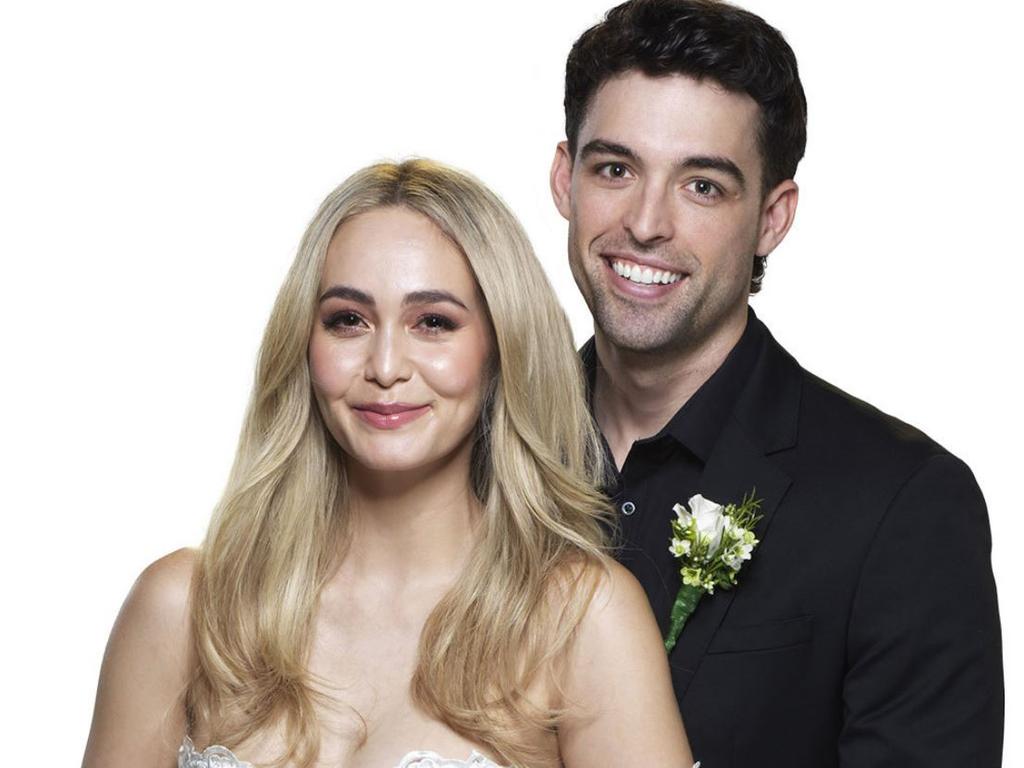 Tahnee and Ollie found out they were related at their wedding reception. Picture: Nine