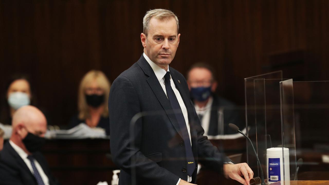 Minister Michael Ferguson. First day of parliament this sitting with a number of members missing due to covid in the house of reps. Picture: Nikki Davis-Jones