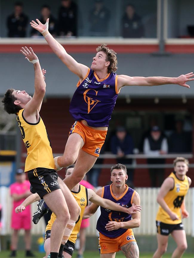 Goulburn Valley’s Bryce Stephenson, right, has been picked to play again. Picture: Yuri Kouzmin