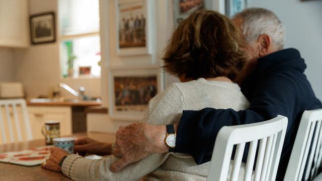 A Jewish couple whose car was vandalised during the Dover Heights attack. Picture: Max Mason-Hubers/The Australian