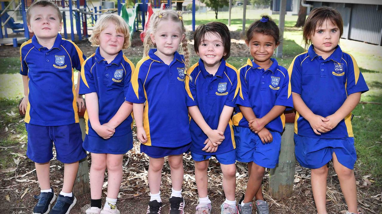 Murgon State School Prep. From left: Carter, Emily, Adley, Cara, Jamara, Cheryl. Picture: Patrick Woods.