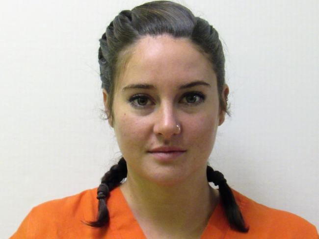 The <i>Divergent </i>star’s mugshot after she was arrested.