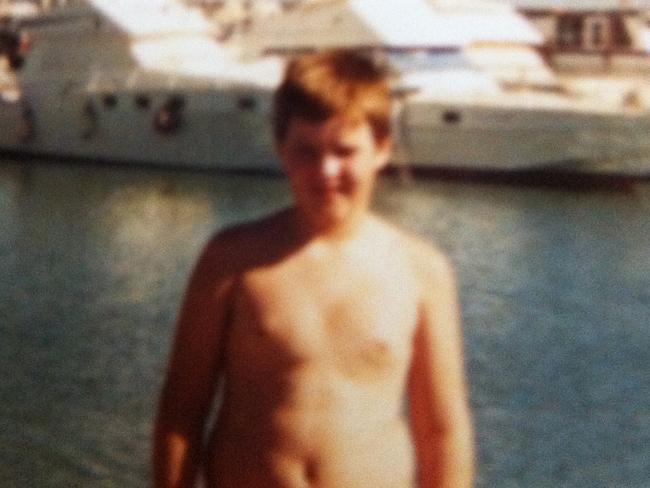 Childhood photo of Kris Smith who appears in The Real Full Monty.