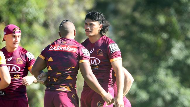 Forward prospect Brendan Piakura was on the verge of walking out on Brisbane before Walters stepped in. Picture: Liam Kidston.