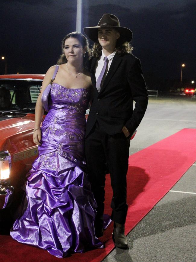 Grace Finlay and Phil Hevey at the 2023 Kepnock State High School formal.