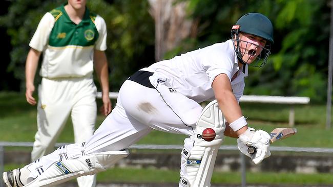 St Laurences batsman Thomas Stenhouse.