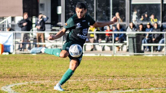 Mario Barcia in action for Bentleigh Greens. Picture: Matt Galea