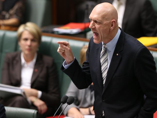 Peter Garrett in Question time in the House of Representatives. Picture: Gary Ramage