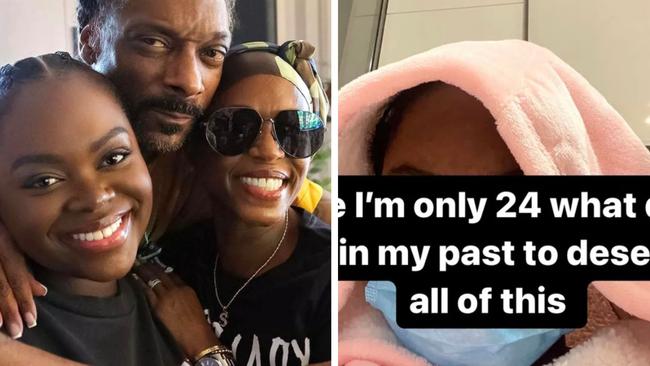 Snoop Dogg's 24-year-old daughter Cori Broadus has suffered a "severe stroke".