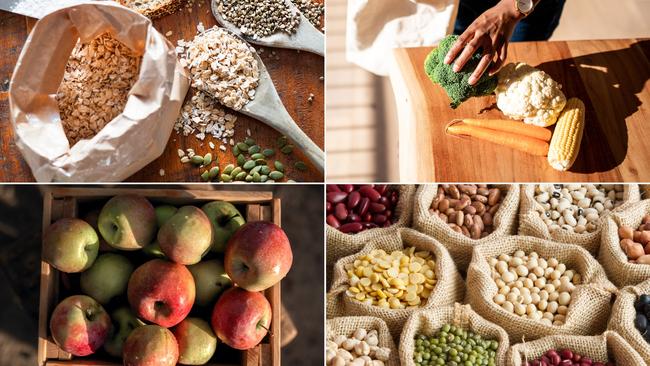 Make a commitment to eating lots of foods rich in dietary fibre to maintain good gut health. Pictures: Getty Images