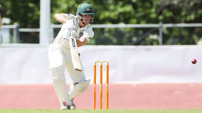 Hugh Williams bats for New Town against Glenorchy. Picture: NIKKI DAVIS-JONES