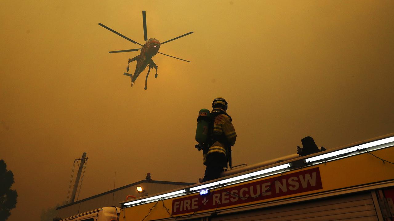 Despite the best efforts of tireless crews, Balmoral in NSW has been decimated by a major bushfire. Picture: Sam Ruttyn