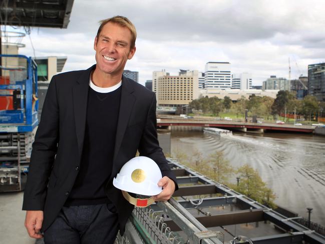 Warne spruiked Melbourne as if he were its biggest cheerleader.