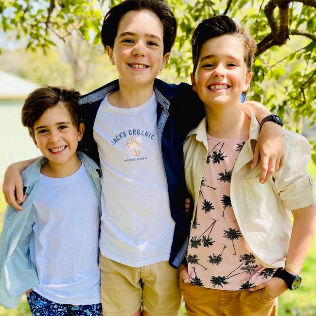 Brothers Reeve, 7, Will, 13, and Jonah, 10, experienced a frightening impact of climate change when they were forced to evacuate from their home during the Black Summer bushfires.