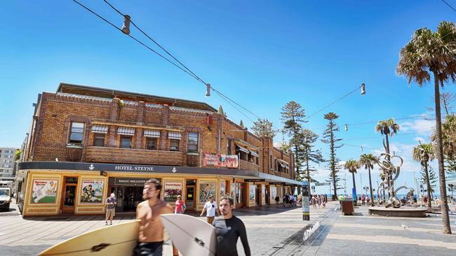 The Steyne Hotel at Manly on Friday February 15th. The landmark hotel is up for sale. (AAP IMAGE / Troy Snook)