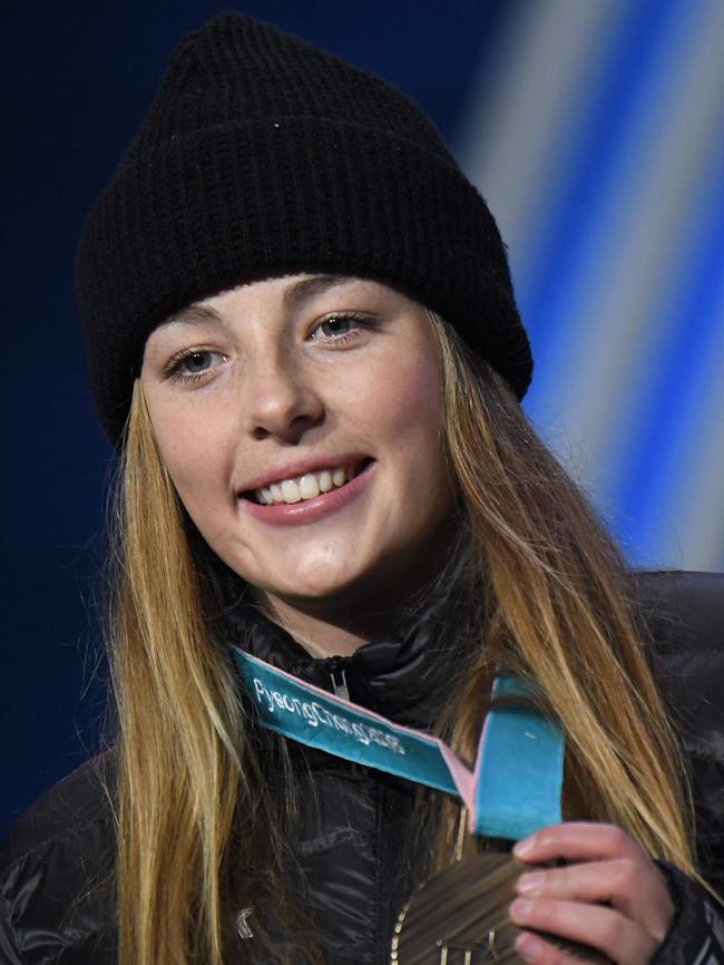 New Zealand's snowboard big air bronze medallist Zoi Sadowski-Synnott. Photo: AFP