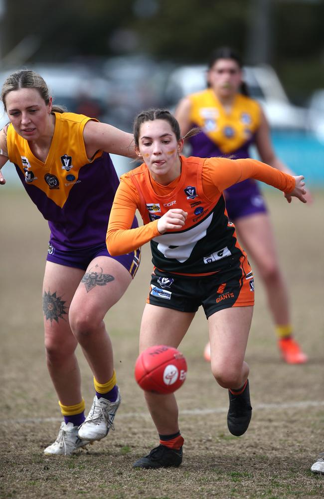 Alyssa Cross could have played in the Giants’ under-19s team if they had one.