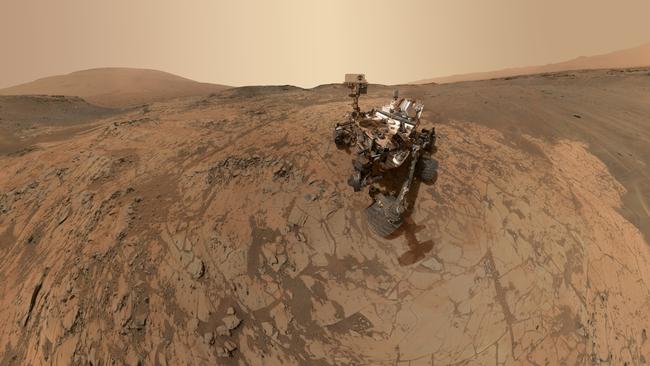 NASA's Curiosity Mars Rover took dozens of images of itself that were combined to create this history-making selfie, posted to the mission's Facebook page with the caption "Hello, Gorgeous!" The nuclear powered Rover has been busily reconnoitring the planet since August 2012. Picture: NASA.