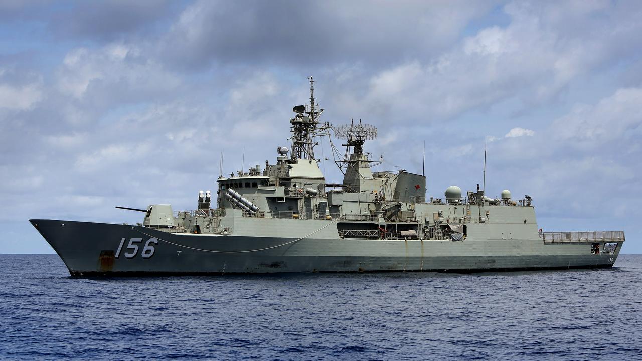 The HMAS Toowoomba was operating in international waters off Japan at the time of the encounter.