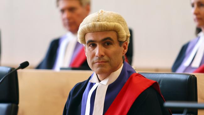 Judge Joshua Trevino KC during a welcome ceremony in the Brisbane Supreme Court. Picture: NCA NewsWire/Tertius Pickard