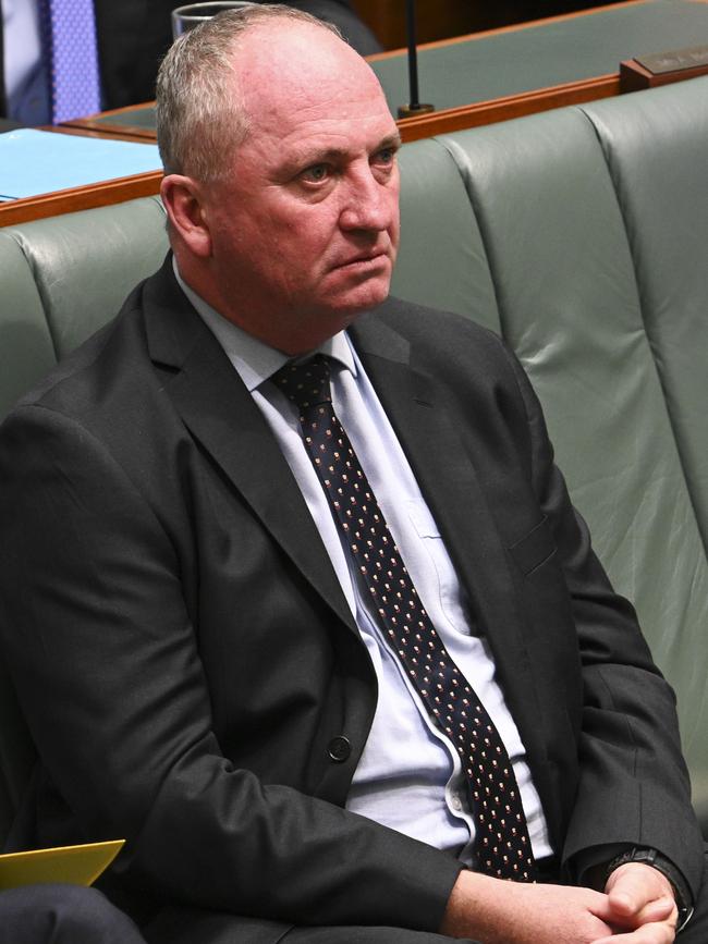 Barnaby Joyce during Question Time. Picture: Martin Ollman