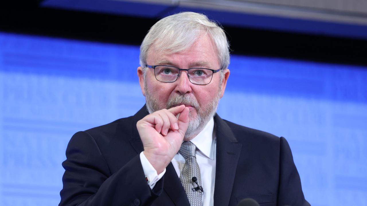 Mr Rudd says Pfizer’s statement is consistent with his letter. Picture: Gary Ramage/NCA NewsWire