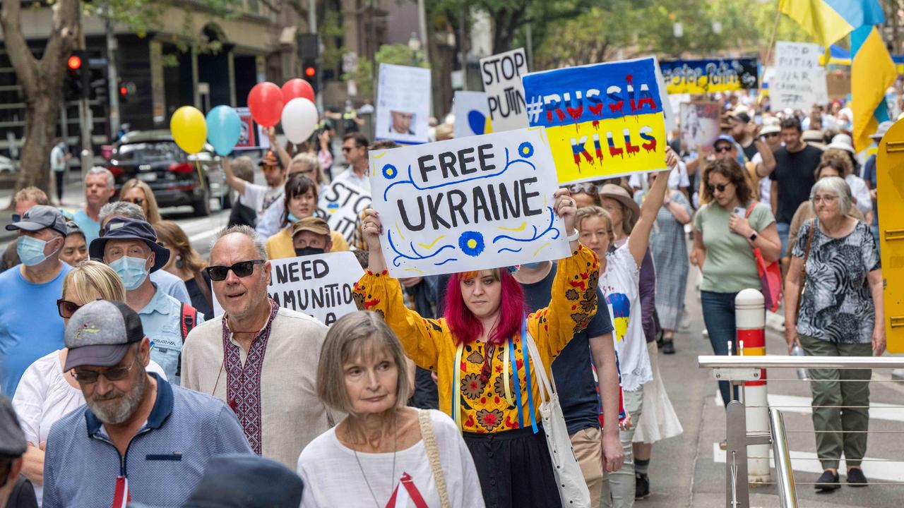 Thousands of people turned up to anti-war protests earlier this month. Picture: Tony Gough