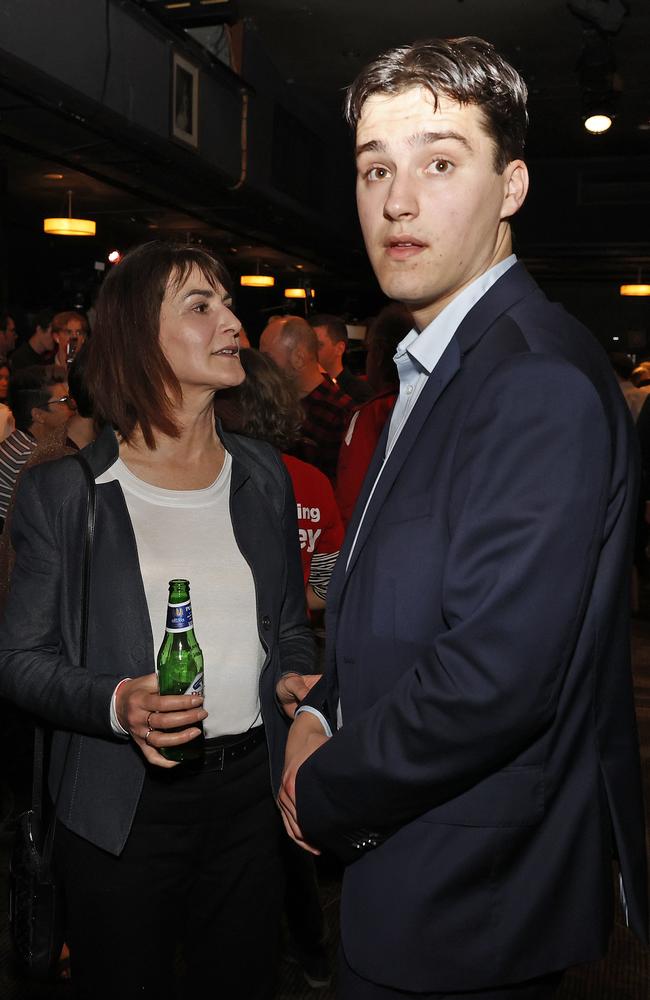 Nathan Albanese and his mother Carmel Tebbutt. Picture: Tim Hunter.