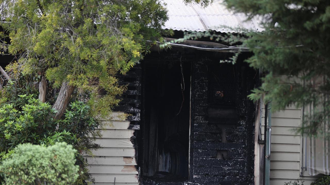 A house fire in Bellbird Ave Norlane. Picture: Alison Wynd