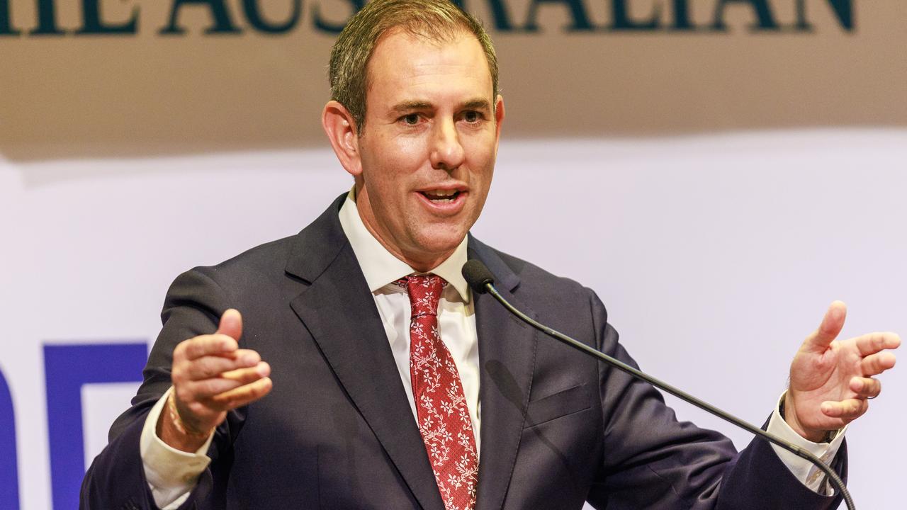 Treasurer Jim Chalmers spoke at the Future Brisbane Summit. Picture: Aaron Francis / The Australian