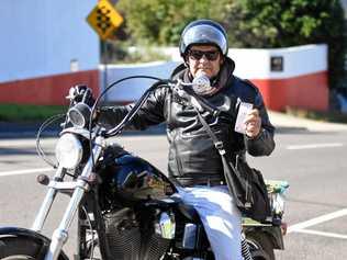 PENALISED: Lance Wensley believes motorbikes are being discriminated against after he received a fine for being parked in two car parks in Mary St. Picture: Frances Klein