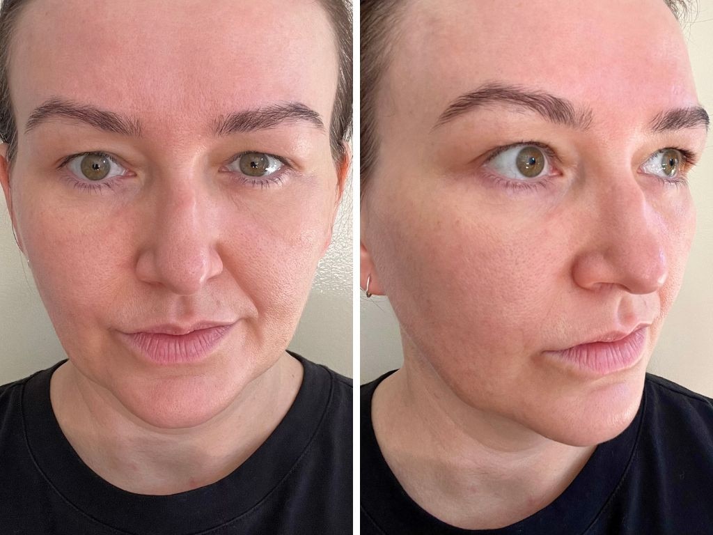 Week one into testing BodyBlendz's Lash and Brow Oil – brows are still el wonko but growth is looking good. Picture: Kara Byers/news.com.au