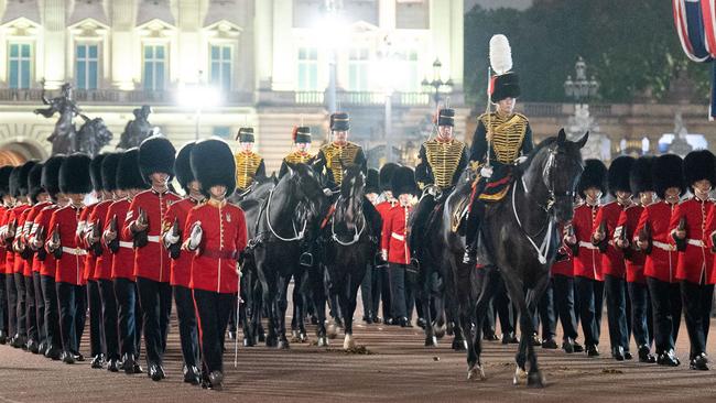 Cassius leads a rehearsal of the procession. Picture: PA