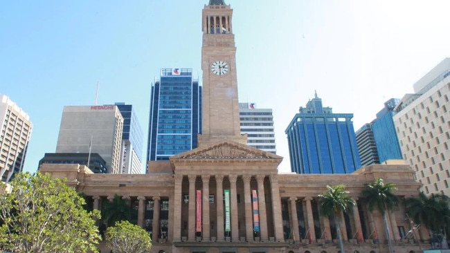 Brisbane City Hall in Brisbane CBD.