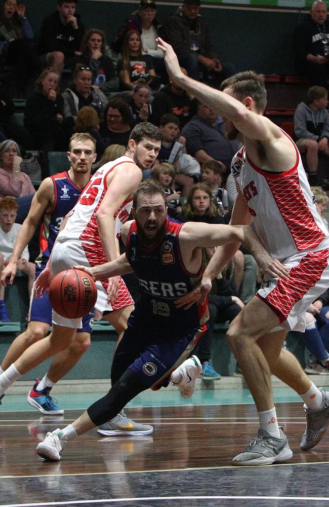 Adam Doyle of the Adelaide 36ers drives during the 2018 NBL Blitz at Ballarat Minerdome. Picture: Getty Images