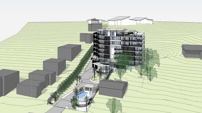 Overall view of the proposed development on Farnborough Road by Red Door Architects.