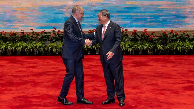 Anthony Albanese at the welcome banquet hosted by Chinese Premier Li Qiang, ahead of the China International Import Expo.