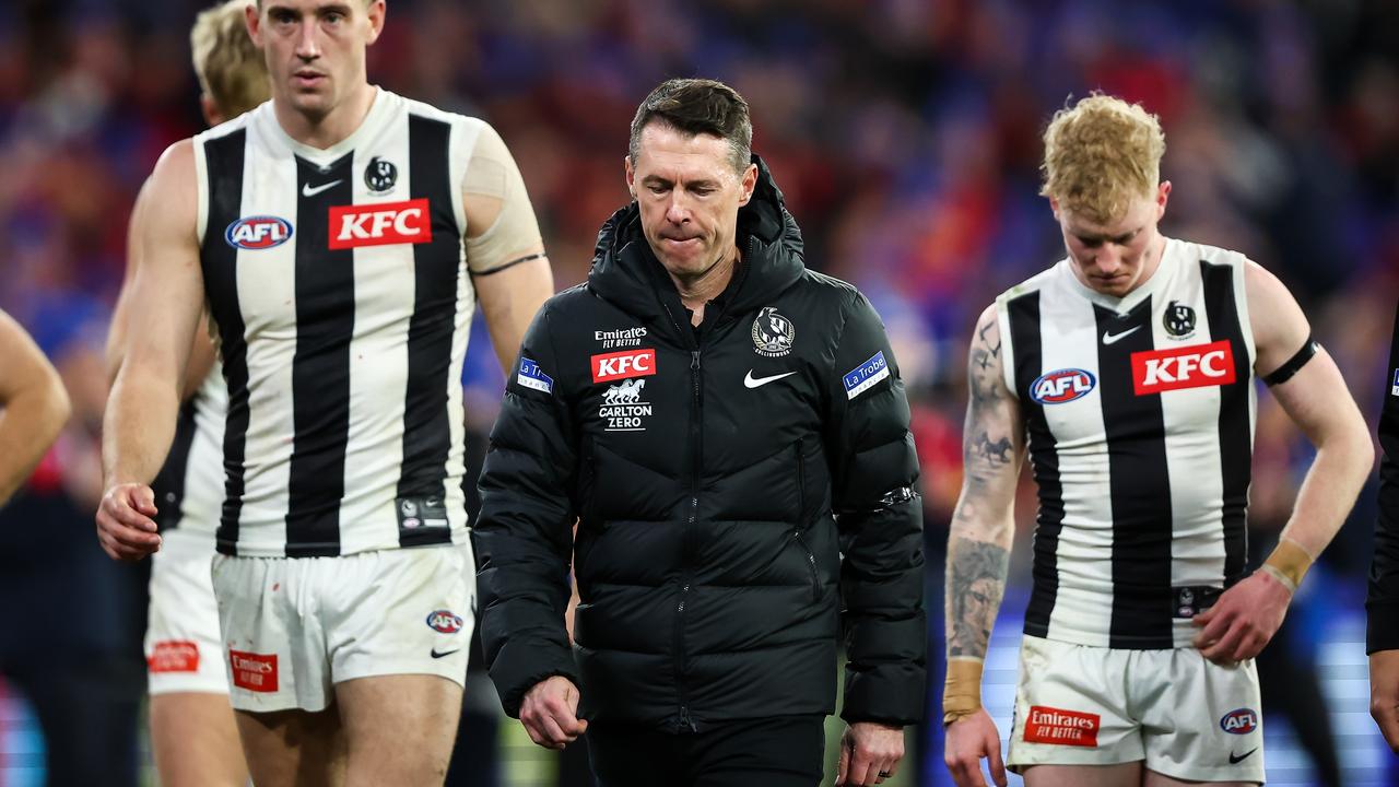 Craig McRae, senior coach of the Magpies. Picture: Dylan Burns/AFL Photos via Getty Images