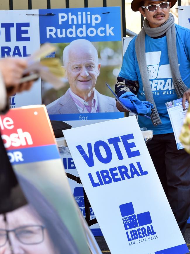 Liberal placards may soon be a thing of the past at council elections. Picture: Troy Snook